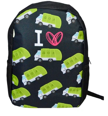 Mochila Bolsa para libros con cremallera para niñas niños - Negra Foto 1 de 4