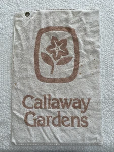 Vintage Callaway Gardens HW Baker Linen Co Martex Golf Handtuch Pine Mountain GA - Bild 1 von 9
