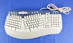 Microsoft Natural Multimedia Keyboard Ergonomic Comfort 1.0A  Model RT9470 Wired - Picture 1 of 9