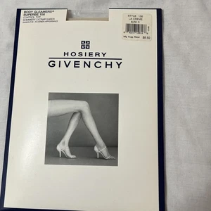 Givenchy Body Gleamers Shimmery Sheer Control Top La Creme Pantyhose 156 Size C - Picture 1 of 4