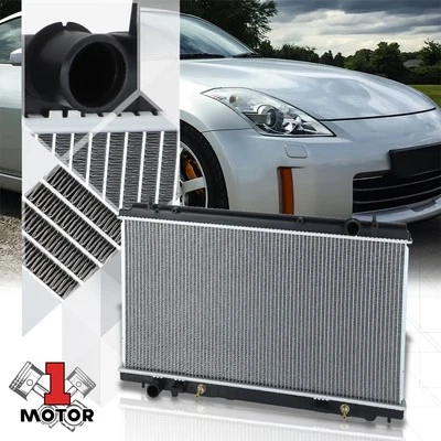 [DPI 13038] Radiador de refrigeración del motor con núcleo de aluminio estilo OE para 07-09 Nissan 350Z Foto 1 de 4