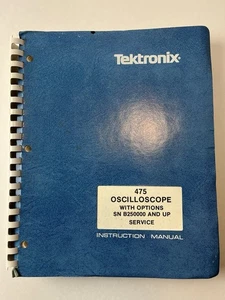 💥Tektronix 475 Oscilloscope Service Instruction Manual 475-3829 1 Day Ship!👍 - Picture 1 of 9