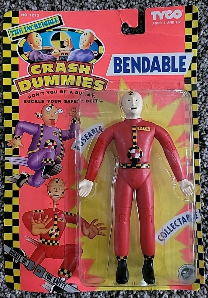 Original 1992 TYCO Crash Dummies Spare Tire Bendable Action Figure