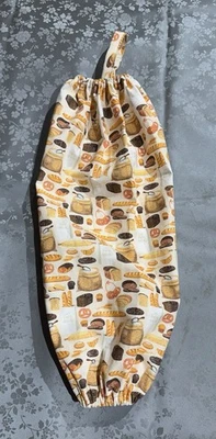 手工织物塑料杂货袋支架/分装器 100% 棉 — 第 1/3 张图片