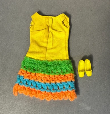 #1454 Loop Scoop 1970 traje MOD muñeca Barbie vintage Foto 1 de 4