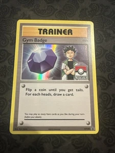 Pokemon TCG 2016 XY Promo Gym Badge Brock - XY203 Stamped Pokemon League - Picture 1 of 2