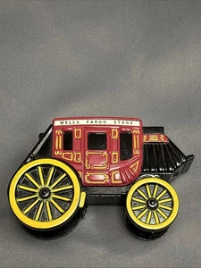 Vintage 1998 Wells Fargo Stage Coach 5" Diecast Metal Coin Bank Union Trust - Picture 1 of 4