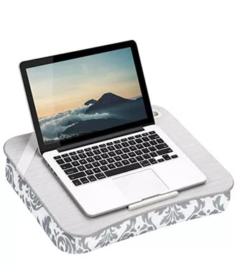  XL Designer Lap Desk with Phone Holder and Device Ledge - - Fits Gray Damask - Image 1 of 4