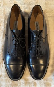NUEVO Johnston & Murphy Optima Cómodo Cuero Negro Oxford Zapatos de Vestir Hombres 8.5 M - Imagen 1 de 7