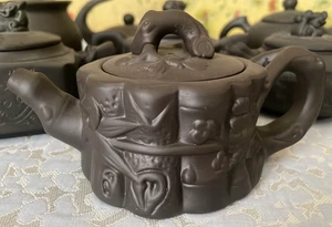 Chinese Yixing Zisha Clay Exquisite Mini Teapot Collectible - Hand-Made 4" Tall - Picture 1 of 2