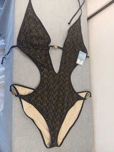 Victoria's Secret Badeanzug groß schwarz ROne Piece Cutout Strand neu - Bild 1 von 7