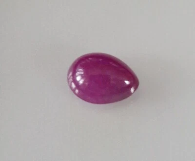 0.89 Ct Unheated Burmes Ruby Pear  Cabocion loose gemstones ( 6.63x4.08x2.84 mm) — 第 1/4 张图片
