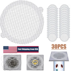 30Pcs Disposable Shower Drain Hair Catcher Mesh Sticker Strainers for Shower USA - Picture 1 of 21