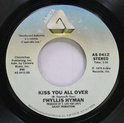 Soul Nm! 45 Phyllis Hyman - Kiss You All Over / So Strange On Arista - Image 1 of 2