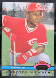 1991 Topps Stadium Club Charter Member Eric Davis Baseball Card (003)