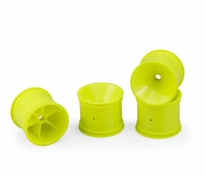 J Concepts - Mono Front Wheels, Yellow, for RC10T / T2 / T3 / GT, 4pc - Picture 1 of 1