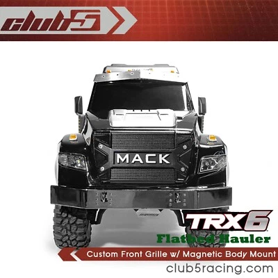 Custom Front Grille w/ Magnetic Body Mount for Taxxas TRX-6 HAULER - Image 1 of 4