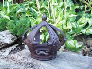 Deko Krone Gusseisen antikbraun NEU Landhausstil Vintage Gartendeko Nostalgie - Bild 1 von 4