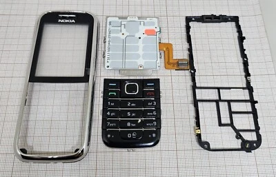 Original Nokia 6233 Cover parts MIX Black NEW EOL ITEM - Image 1 of 2