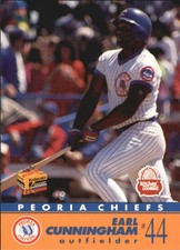 1991 Peoria Chiefs Team Issue #24 Earl Cunningham