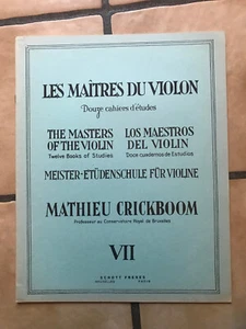 Crickboom les maitres du violon VII Schott - Foto 1 di 1
