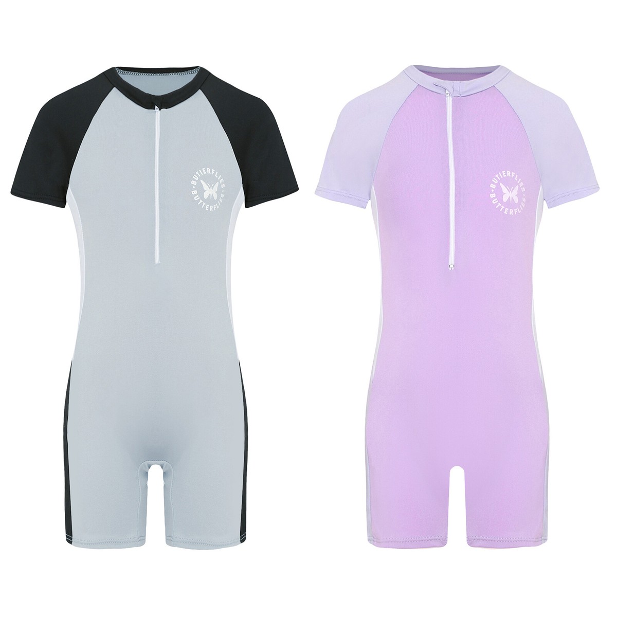 WYTbaby Maillot De Bain Bébé Fille Une Pièce Manches Longues - Protection UV Sirène - Anti UVA UVB