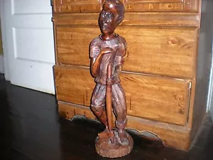 wood carve african man - Picture 1 of 4