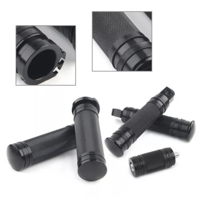 Para Harley Empuñaduras Palanca de cambios Clavijas de pie Reposapiés Touring Dyna Sportster 883 Foto 1 de 4