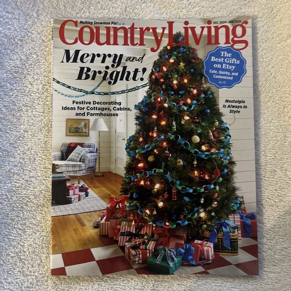 Country Living December 2024 January 2025 Merry And Bright, Festive Decorating I Foto 1 de 1