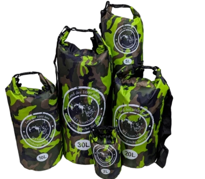 Dry Bag SEENsuechtig grün Seesack Trockensack 2-30 Liter wasserdicht Packsack - Bild 1 von 4