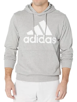 Adidas Men's Pullover Hoodie Sweatshirt Size 3XL XXXL Heather Grey Regular Fit - Image 1 of 4