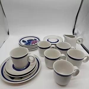 Noritake Folkstone Lilic Bundle Coffee / Tea Set Japan Stoneware - Picture 1 of 13