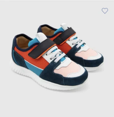 Jacadi Boys Running Sneakers. Multicolor. Size Junior US 3.5/EU 35. New In Box - Image 1 of 4