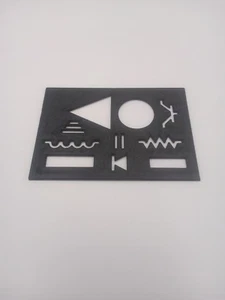 Schaltplan Diagramm Schablonenführung Symbole Elektronik 3D-Druck Farbe auswählen - Bild 1 von 3