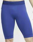 Brand New Mens Nike Yoga Dri-Fit Infinalon Shorts Tights Blue (Cj8018-455) S