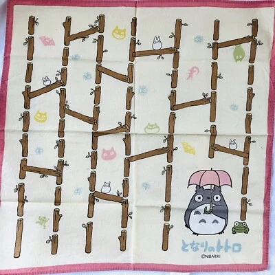 Pink My Neighbor Totoro GHiBLi Handkerchief Mini Placemat for Bento Lunch - Image 1 of 2