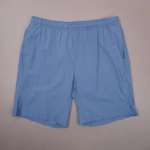 Myles Momentum 2.0 gefütterte 8" Herrenshorts Large blau grau geometrisches Muster - Bild 1 von 11