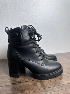 AEROSOLES ESEN - Botas Femininas - TAMANHO 9 moto combat preto  - Imagem 1 de 4