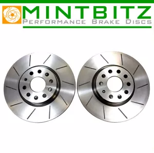 Front Brake Discs for Toyota Corolla GT 1.6 AE82 10/84-04/87 Sport Grooved - Picture 1 of 2