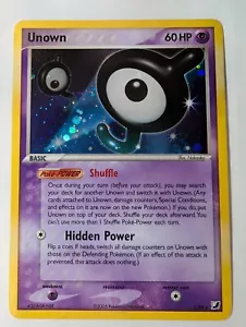 Unown J - J/28 Unseen Forces - Pokemon Holo Foil Rare Nice! - Picture 1 of 2