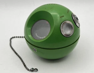 Vintage Panasonic R-70 Panapet Green Ball AM Transistor Radio w/ Chain - Works - Picture 1 of 13