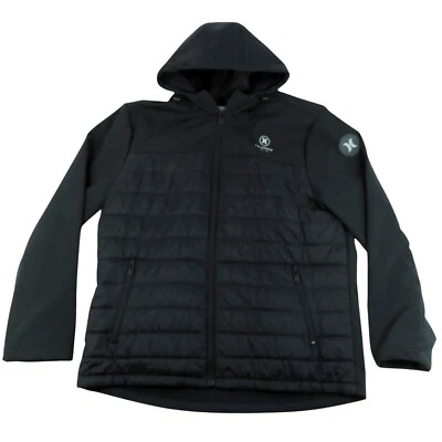 Abrigo chaqueta acolchada con capucha cortavientos Sonora talla XL para hombre HURLEY 1524096 negro Foto 1 de 4