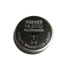 Pile bouton ML2032 lithium rechargeable Maxell 3V battery Accus 40mAh