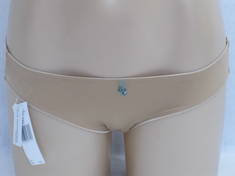 Ropa interior de bikini Elle Macpherson para damas pieles dobles 11 talla pequeña color tostado Foto 1 de 3