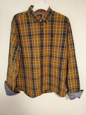 Camisa Strellson Para Hombres Puño Abatible Rayas Grande Foto 1 de 4