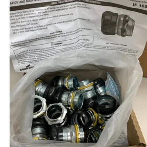 25 New In Box Eaton 651 RT 3/4" EMT Rain Concrete Tight Compression Connectors - Picture 1 of 3