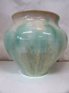 ARMANA POTTERY VASE AUSTRALIAN STUDIO CERAMIC ARTIST DRIP GLAZE CRYSTALLINE - Picture 1 of 5