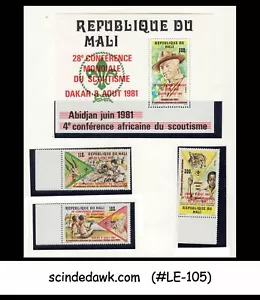 MALI - 1981 28° Conferenza Mondiale Scoutistica / SCOUT - Min Sht & Francobolli - MNH - Foto 1 di 1