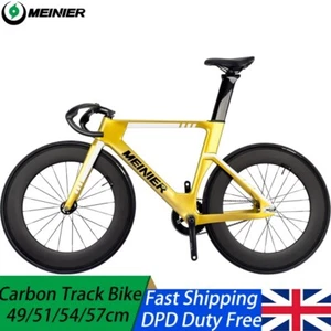 Carbon Track Bike 49/51/54/57cm singlespeed Carbon Fixed gear Bike Fixie Cycling - Picture 1 of 18