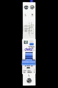DETA 6 AMP CURVE B 6kA 30mA AFDD RCBO TYPE A B1806 - Picture 1 of 7
